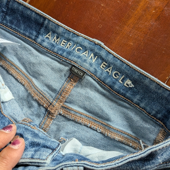 American Eagle Outfitters Men's Light Blue Straight Jeans - Picture 3 of 6